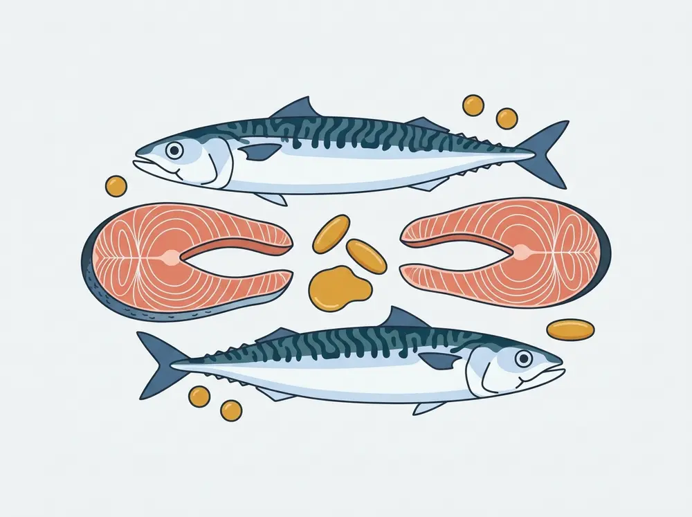 整齊排列的新鮮深海魚類